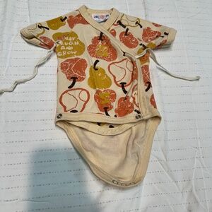 Cute Pear Print Onesie